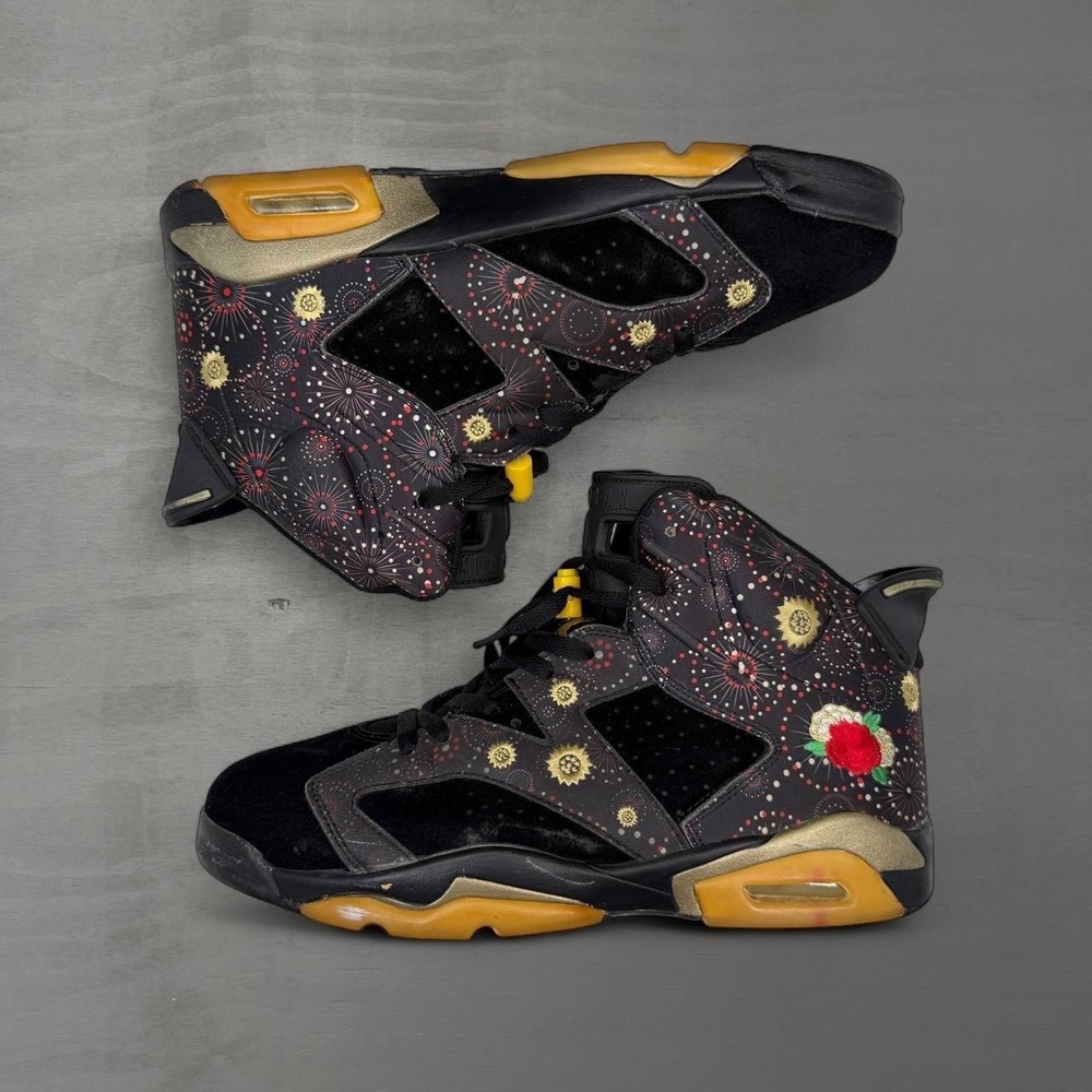 Jordan 6 Retro Chinese New Year Black Multi-Color AA2492-021 Size 13